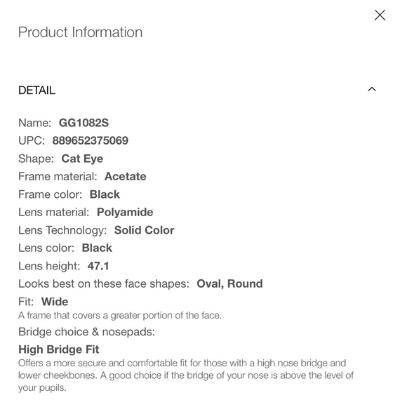 Gucci Cat-eye Sunglasses, Black - Picture 5 of 5